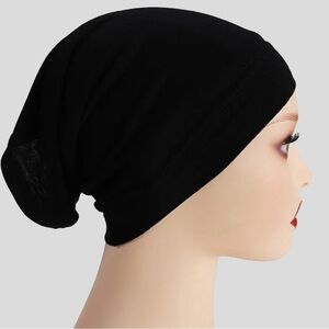 Black Standard hijab undercaps tube underscarf hijab bonnet hijab caps